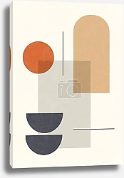 Постер Minimalistic abstract balanced elements