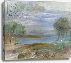 Постер Ренуар Пьер (Pierre-Auguste Renoir) Two People at the Water's Edge