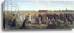 Постер Бретон Жюль The Blessing of the Wheat in the Artois, 1857