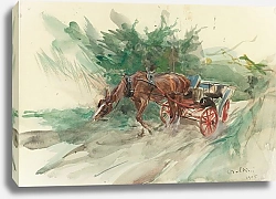 Постер Болдини Джованни Horse And Carriage