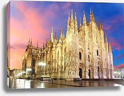 Постер Италия, Милан, Кафедральный собор