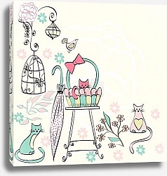 Постер Домашние кошки