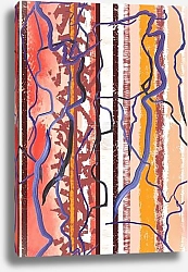 Постер Цветные деревья