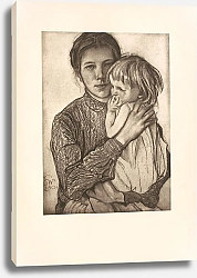 Постер Выспянский Станислав Kobieta z dziewczynka