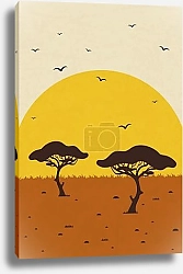 Постер Солнечные объятия саванны