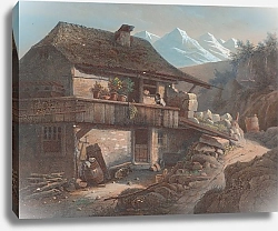 Постер д'Оршвиллер Анри Буг Alpine Scene