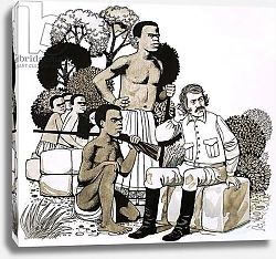Постер Хук Ричард (дет) David Livingstone, the explorer who discovered the Victoria Falls