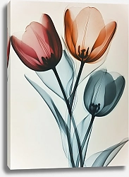 Постер Transparent tulips