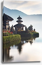 Постер Улун Дану, храм на озере Братан, Бали, Индонезия