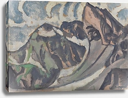 Постер Баббергер Август Серый горный пейзаж