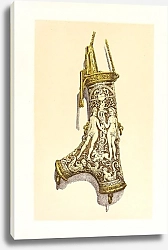 Постер Робинсон Джон Powder-Flask in Stag’s Horn, mounted in Silver Gilt