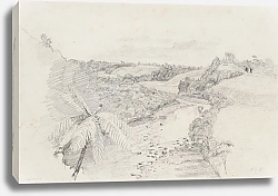 Постер Ричмонд Джеймс Река Вайвакайхо, Таранаки, вид из окна Ричардсона