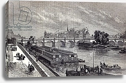 Постер Школа: Английская 19в. Modern Paris: The Pont Neuf, 1845