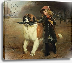 Постер Брабер Шарль Off to School, 1883