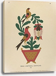 Постер Школа: Американская 20в. Plate 12 From Portfolio Folk Art of Rural Pennsylvania