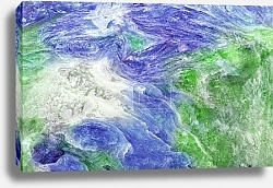 Постер Сине-зеленый камень