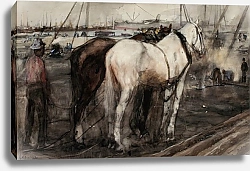 Постер Брейтнер Джордж Рабочие лошадки в Отеле Houthaven, Амстердам