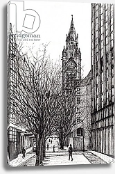 Постер Бут Александр Винсент (совр) Manchester Town Hall from Deansgate, 2007,