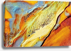 Постер Абстрактная текстура цветного песка 4