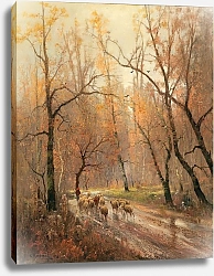 Постер Кауфман Адольф Shepherdess Returning Home