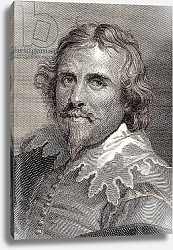 Постер Дик Энтони Portrait of Daniel Mytens engraved by Edward Smith