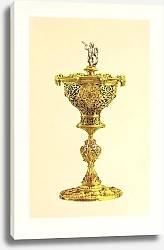 Постер Робинсон Джон Vase or Hanap with Cover, in Silver Gilt, Enamelled and Set with Jewels