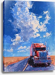 Постер Truck on the highway