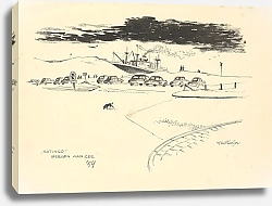 Постер Оортвейн Мартен Gezicht op de de Sluis in Purmerend. Gezien vanaf de Kanaalschans, kijkend naar links de Kanaalkade.