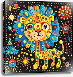 Постер Dotted animals. Animals at the carnival №11