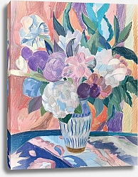 Постер Pale peonies