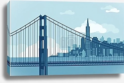 Постер Сан-Франциско: Золотые Мосты Неба