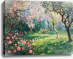 Постер Italian almond garden