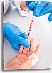 Постер Анализ крови из пальца