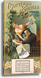 Постер Шиле Генри Compliments of Gottfried Krueger Brewing Co.