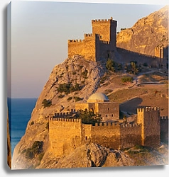 Постер Крым. Генуэзская крепость в Судаке