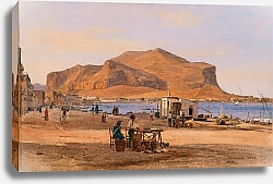 Постер Рербай Мартинус Гавань Палермо с видом на Монте-Пеллегрино