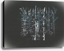 Постер Берар Кристиан Dom Juan – maquette de décor – acte III, tombeau du Commandeur