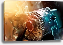 Постер Двигатель автомобиля