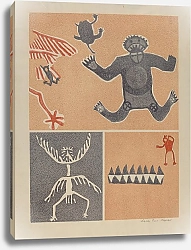 Постер Ривол Лила Петроглифические человеческие фигуры