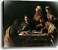Постер Караваджо (Caravaggio) Supper at Emmaus, 1606