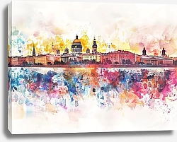 Постер Saint Petersburg skyline