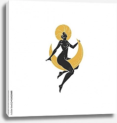 Постер Богиня на полумесяце