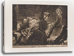 Постер Тиссо Джеймс Le banc de jardin