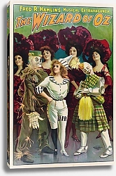 Постер Американский Литограф К Fred R. Hamlin's musical extravaganza, The wizard of Oz