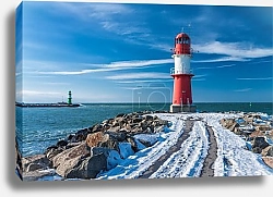 Постер Маяк в Варнемюнде. Германия