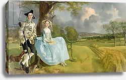 Постер Гейнсборо Томас Mr and Mrs Andrews, c.1748-9