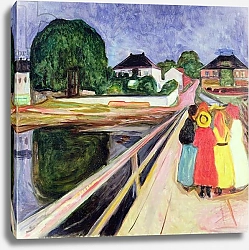 Постер Мунк Эдвард Girls on a Bridge