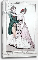 Постер Школа: Французская Elegant Couple Dancing the Waltz, from 'Costume Parisien', 1798