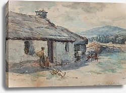 Постер Хьюстон Джордж Кормление цыплят