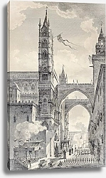 Постер Palermo cathedral arches. By Desprez e Quaurovilliers, published on Voyage Pittoresque de Naples et 
